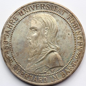 5 REICHSMARK WEIMAR 1927 UNIWERSYTET TUBINGEN Nr.7