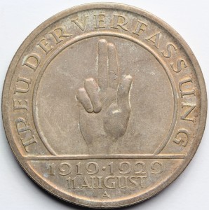 5 MAREK WEIMAR 1929 A HINDENBURG KONSTYTUCJA Nr.1