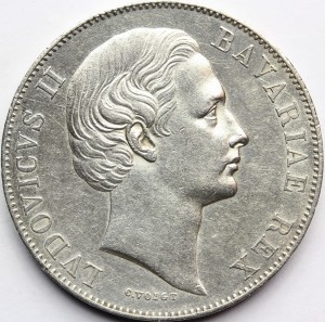 TALAR BAWARIA 1871 LUDWIK II PATRONA BAVARIA Nr.9