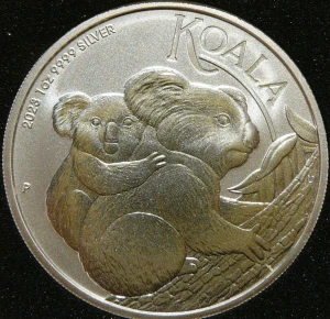 1$ AUSTRALIA 2023 MIŚ KOALA SREBRO 999 UNCJA 