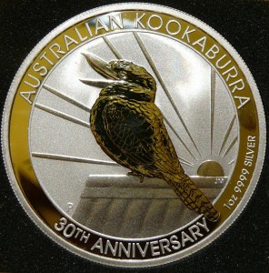 1$ AUSTRALIA 2020 PTAK KOOKABURRA SREBRO 999 UNCJA