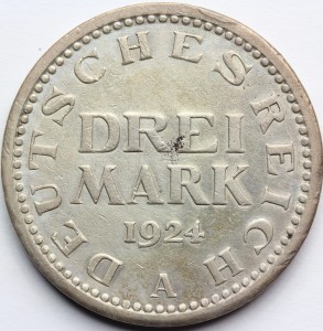 3 MARKI WEIMAR 1924 A BERLIN OBIEGOWA Nr.14