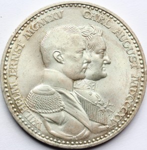 3 MARKI KAISERREICH WEIMAR SAKSONIA EISENACH 1915 Nr.3