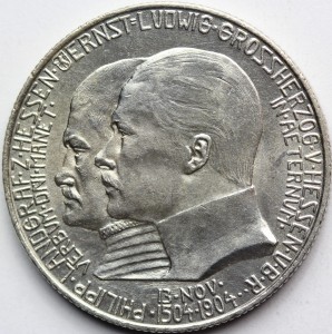 2 MARKI KAISERREICH HESJA 1904 URODZINY FILIP I Nr.13