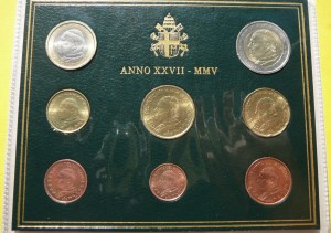 KMS EURO WATYKAN 2005 PAPIEŻ JAN PAWEŁ II RARYTAS