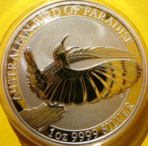 1$ AUSTRALIA 2018 RAJSKI PTAK SREBRO 999 UNCJA UNC