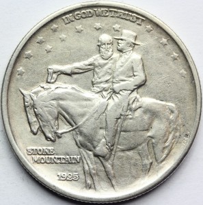 1/2$ USA 1925 STONE MOUNTAIN MEMORIAL RZADKA Nr.8