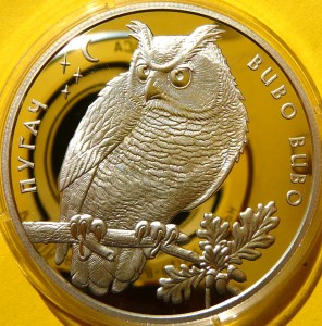 10 HRYWIEN UKRAINA 2002 SOWA PUCHACZ ZWYCZAJNY FLORA i FAUNA RZADKA