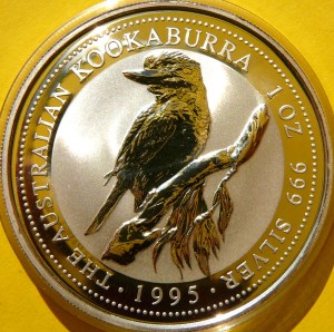 1$ AUSTRALIA 1995 KOOKABURRA - SREBRO 999 - UNCJA