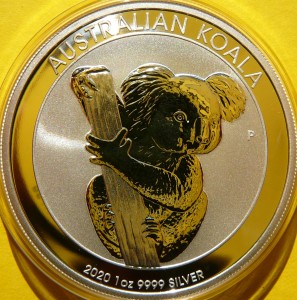 1$ AUSTRALIA 2020 MIŚ KOALA SREBRO 999 Oz UNCJA