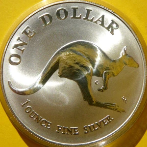 DOLLAR AUSTRALIA 1993 KANGUR SREBRO 999 UNCJA
