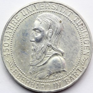 3 REICHSMARK WEIMAR 1927 UNIWERSYTET TUBINGEN Nr.3