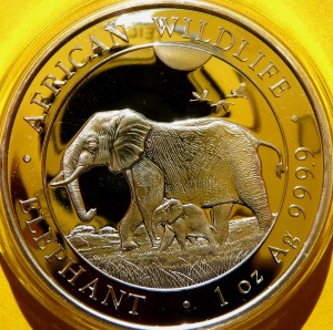 100 SHILL SOMALIA 2022 SŁOŃ AFRYKAŃSKI SREBRO UNCJA