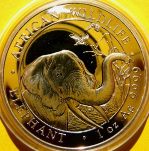 100 SHILL SOMALIA 2018 SŁOŃ AFRYKAŃSKI SREBRO UNCJA