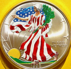 1$ USA 1998 LIBERTY BOGINI WOLNOŚCI PORY ROKU WIOSNA 