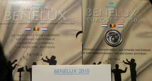 3 x KMS EURO BENELUX 2010 OFICJALNE WYDANIE MENNICY