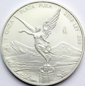 ONZA PLATA PURA MEKSYK 2019 LIBERTAD BOGINI Ag Oz
