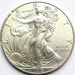 1$ USA 2019 EAGLE ORZEŁ BOGINI WOLNOŚCI LIBERTY Ag Oz