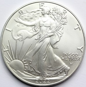 1$ USA 2022 EAGLE ORZEŁ BOGINI WOLNOŚCI LIBERTY Ag Oz
