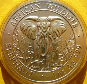 1000 SHILL SOMALIA 2004 SŁOŃ AFRYKAŃSKI Ag Oz RZADKA !!