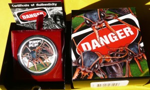 1$ TUVALU 2015 MRÓWKA MYRMECIA DANGER BULL ANT