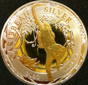 DOLLAR BARBADOS 2023 ZIELONA MAŁPA Ag/Au Oz