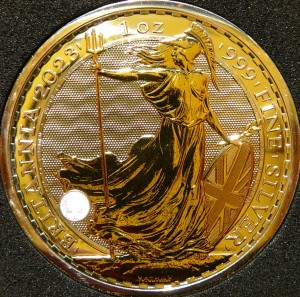 2 FUNT BRYTANIA 2023 BRITANNIA KAROL III Ag/Au Oz