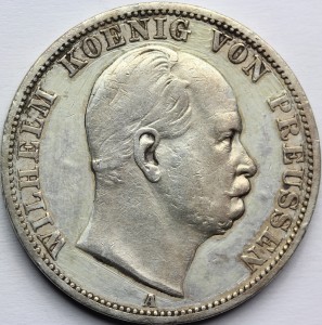 TALAR PRUSY NIEMCY 1867 WILHELM I ORYGINAŁ Nr.16