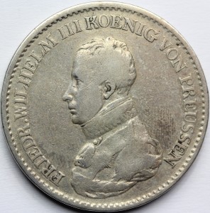 TALAR PRUSY NIEMCY 1818 A WILHELM III ORYGINAŁ Nr.2