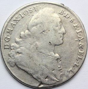 TALAR BAWARIA NIEMCY 1772 MAKSYMILIAN III JÓZEF Nr.5