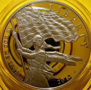 DOLAR USA 2012 HYMN USA 200 ROCZNICA SREBRO PROOF