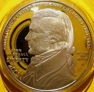 DOLAR USA 2005 JOHN MARSHALL SĄD NAJWYŻSZY SREBRO PROOF