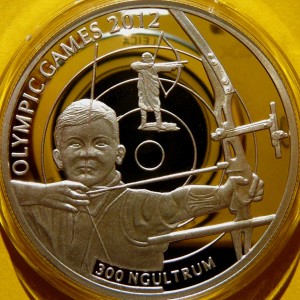 300 NGULTRUM BHUTAN 2010 ŁUCZNICTWO OLIMPIADA LONDYN