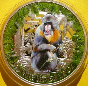 500 FRANK KAMERUN 2021 MANDRYL ŻYCIE W DŻUNGLI KOLOR Ag 999