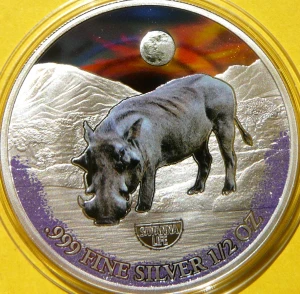 500 FRANK KAMERUN 2022 GUZIEC ŻYCIE SAWANNY KOLOR Ag 999