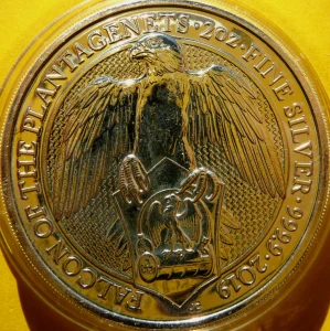 5 FUNT WIELKA BRYTANIA 2019 SOKÓŁ PLANTAGENETÓW BESTIE KRÓLOWEJ