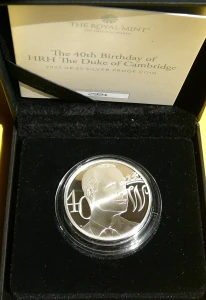 5 FUNT WIELKA BRYTANIA 2022 NARODZINY KSIĘCIA WILLIAMA PROOF