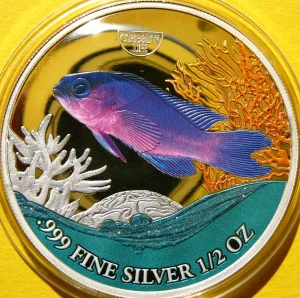 500 FRANK KAMERUN 2023 BASSLET CZARNOGŁOWY ŻYCIE NA KARAIBACH Ag 999