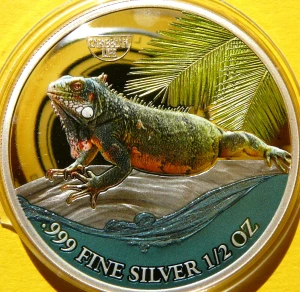 500 FRANK KAMERUN 2023 LEGWAN ANTYLE ŻYCIE NA KARAIBACH Ag 999