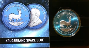 KRUGERRAND RPA 2022 ANTYLOPA SPRINGBOK SPACE BLUE 