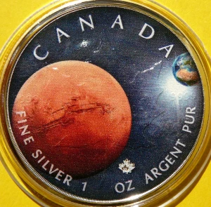 5$ KANADA 2022 PLANETA MARS UKŁAD SŁONECZNY KOLOR