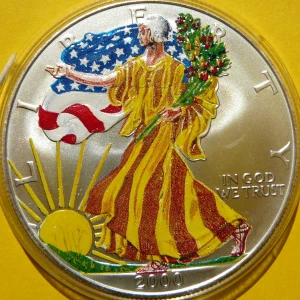 1$ USA 2000 EAGLE LIBERTY BOGINI WOLNOŚCI PORY ROKU LATO