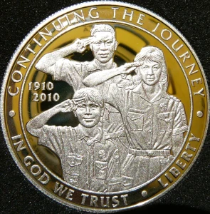 DOLAR USA 2010 P SKAUTING W AMERYCE 100 ROCZNICA PROOF