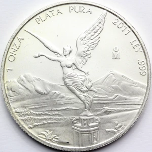 ONZA PLATA PURA MEKSYK 2011 LIBERTAD BOGINI Ag Oz 