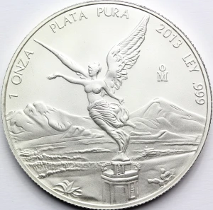 ONZA PLATA PURA MEKSYK 2013 LIBERTAD BOGINI Ag Oz