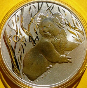 1$ AUSTRALIA 2024 MIŚ KOALA SREBRO 999 UNCJA 
