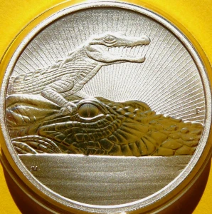 2$ AUSTRALIA 2019 KROKODYL Z MŁODYM NASTĘPNA GENERACJA 2Oz