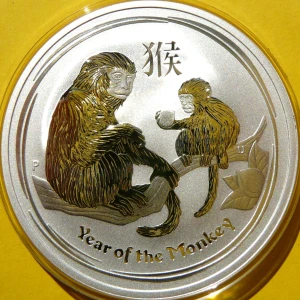 1$ AUSTRALIA 2016 ROK MAŁPY LUNAR SREBRO 999 UNCJA