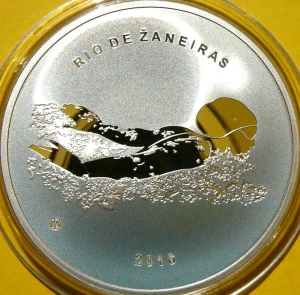 20 EURO LITWA 2016 PŁYWANIE OLIMPIADA RIO DE JANEIRO PROOF 