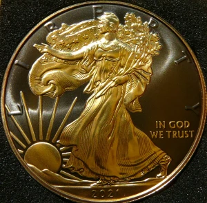 1$ USA 2021 EAGLE ORZEŁ LIBERTY BOGINI WOLNOŚCI RUTHEN 